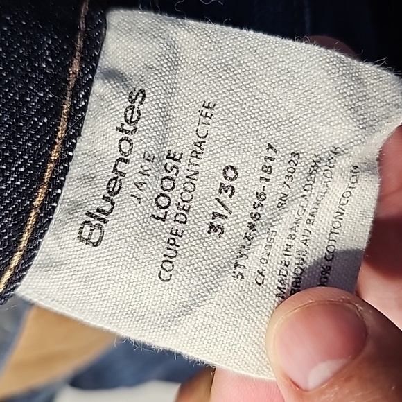 BLUENOTES Jake 31x30 dark wash loose straight leg jeans - Picture 7 of 7